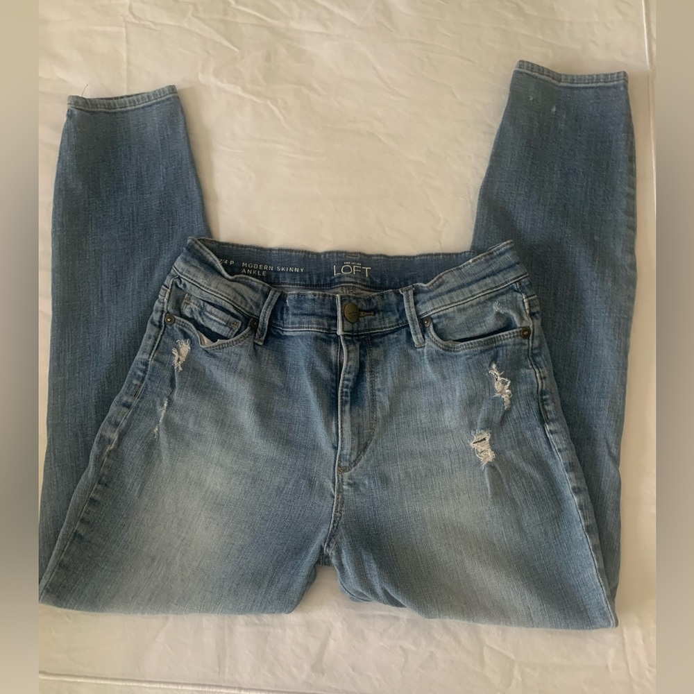 Ann Taylor Loft Modern Skinny Ankle jeans size 27/4 P